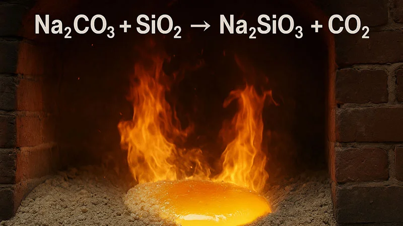 تبدیل به سیلیکات سدیم به عنوان دومین مرحله تولید سیلیکاژل